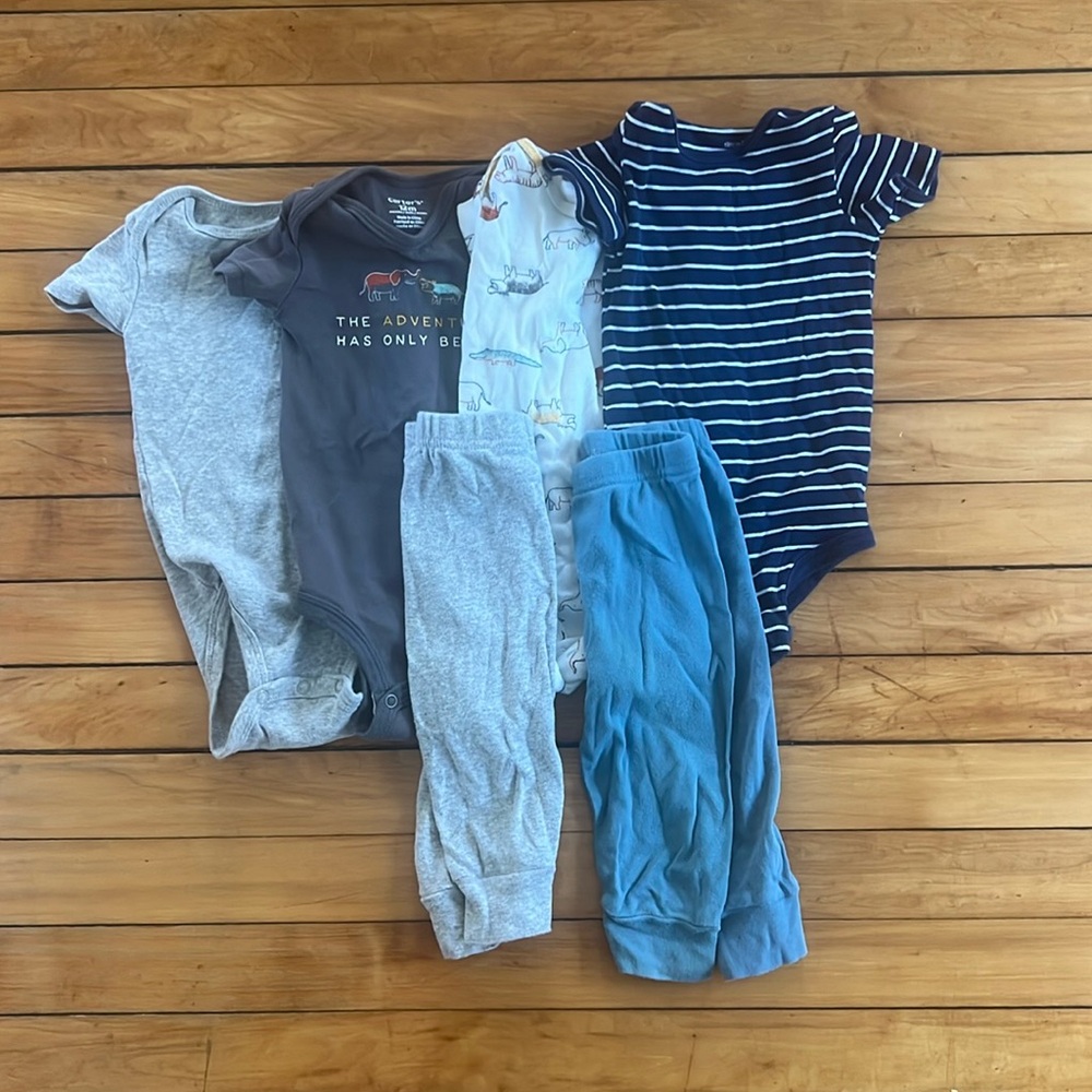 Boy carter’s clothes lot, 12 month bundle, 6 pieces